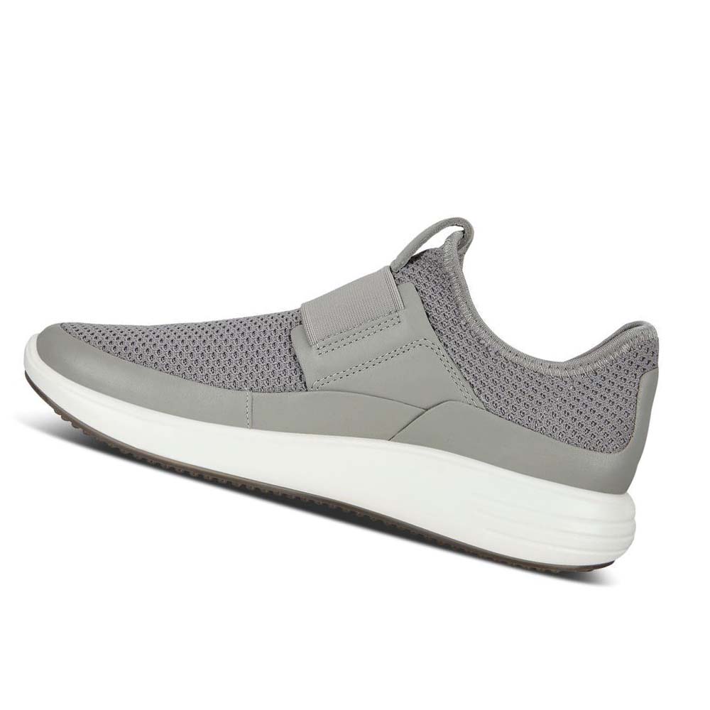 Women's Ecco Soft 7 Runner Slip-on Casual Shoes Grey | USA 75HAP